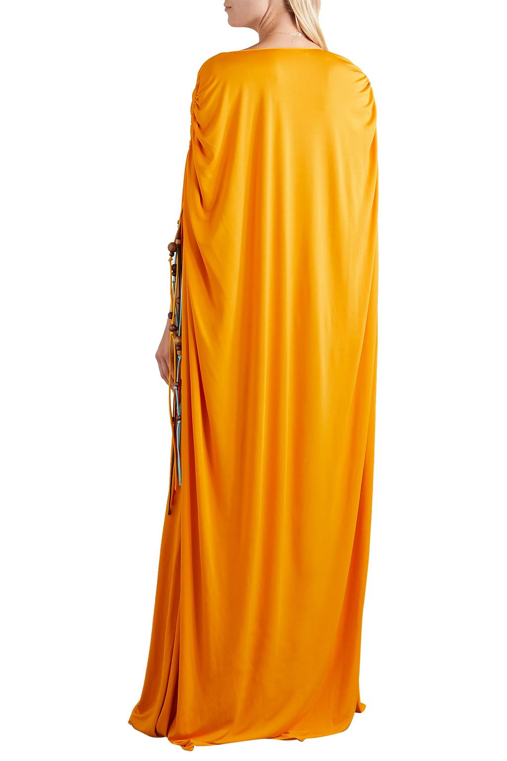 OSCAR DE LA RENTA Embellished jersey gown