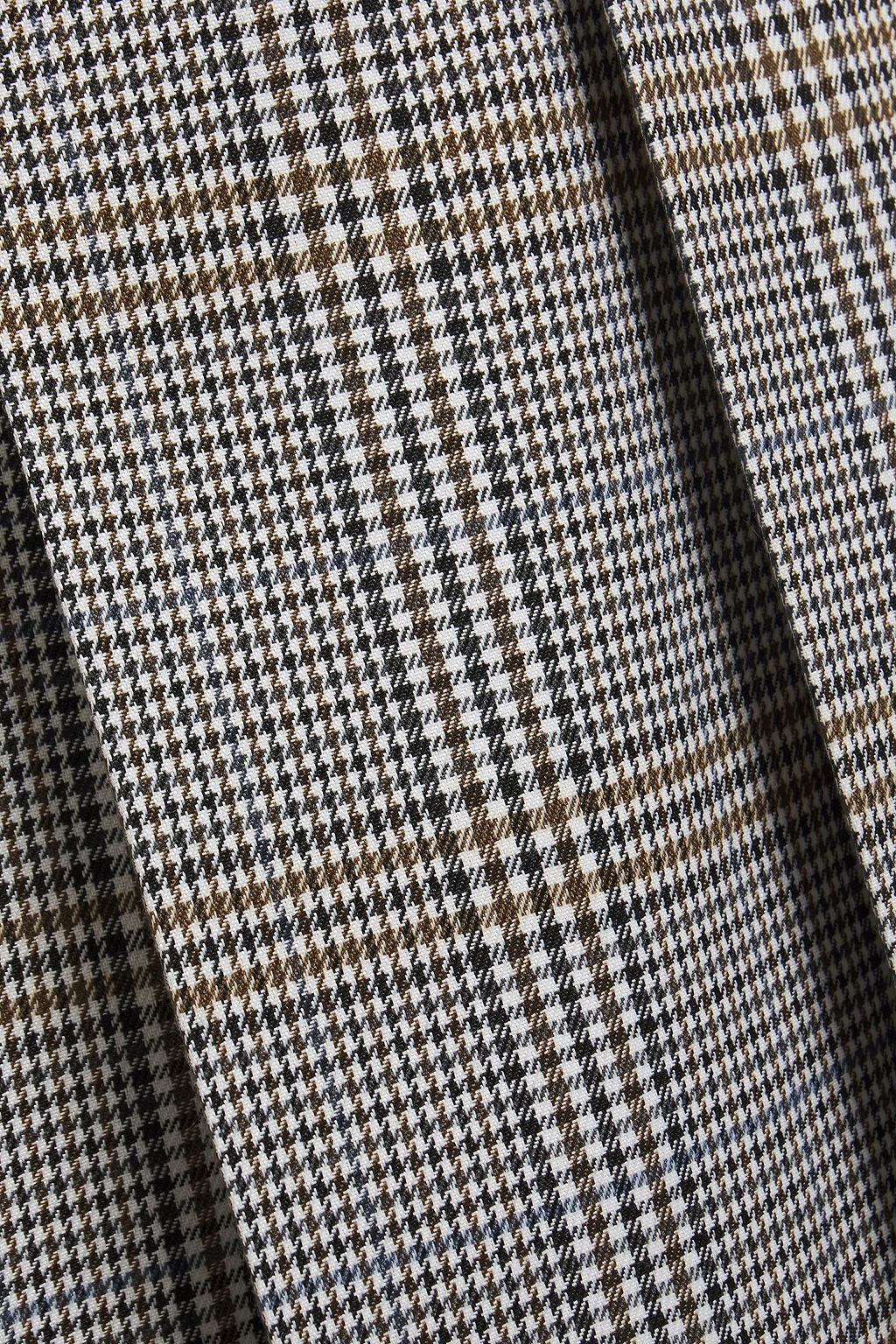 MAJE Pleated Prince of Wales checked woven culottes