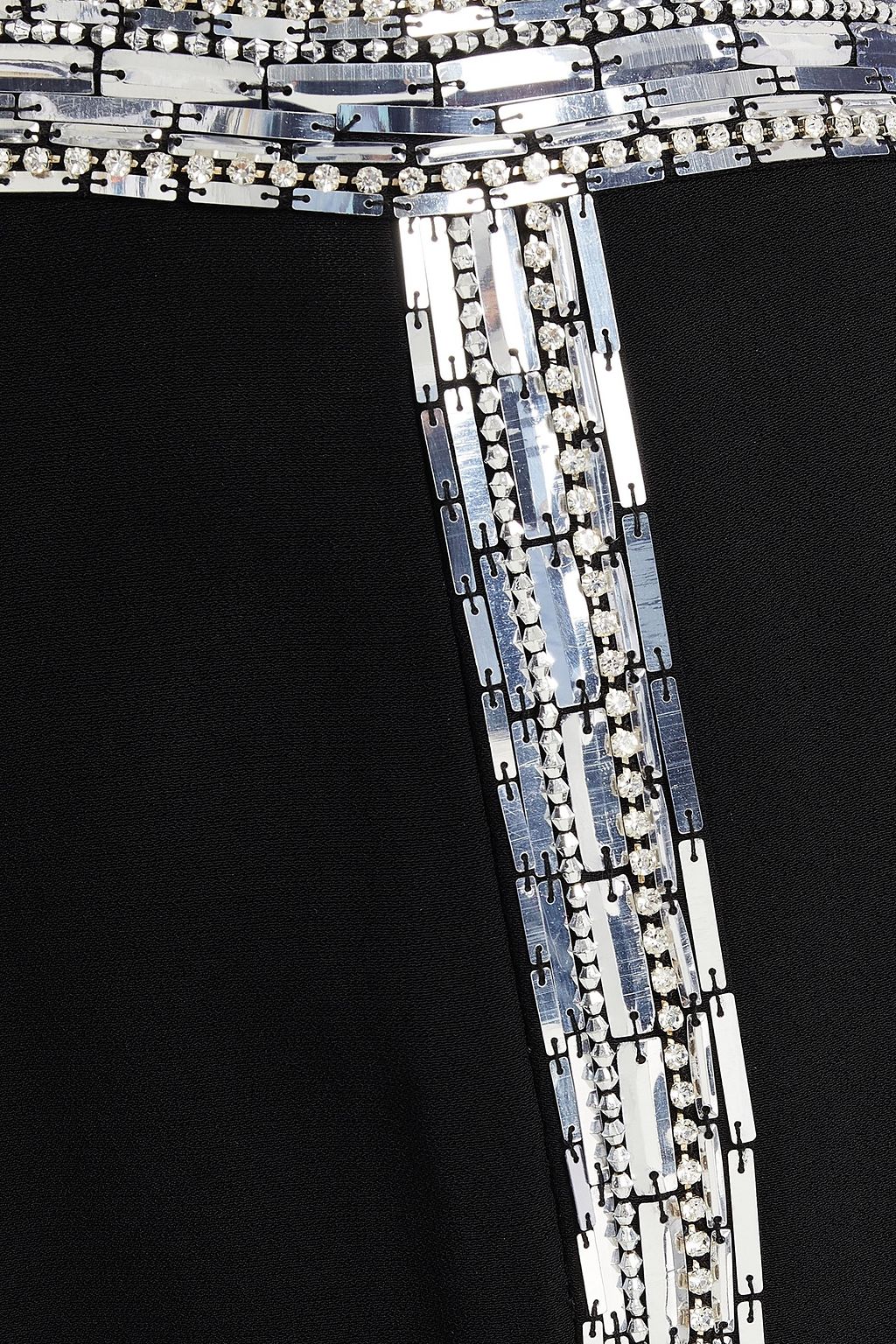 BALMAIN Crystal-embellished cady flared pants
