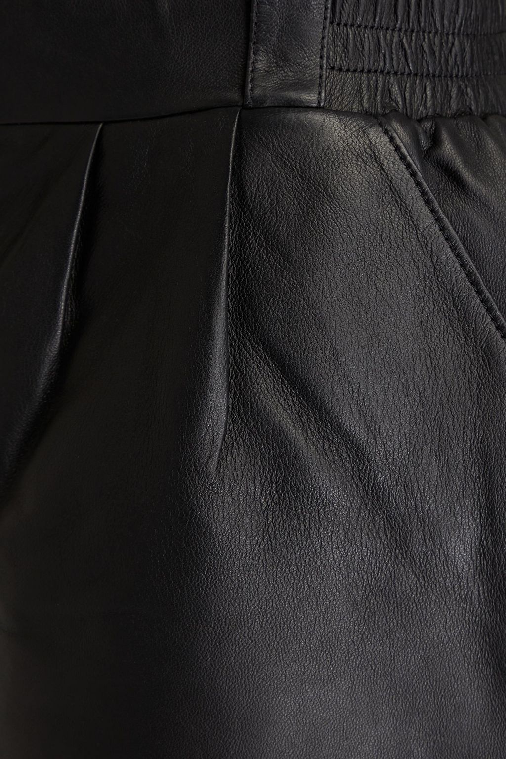 ENVELOPE1976 レザー ショートパンツ タック入り