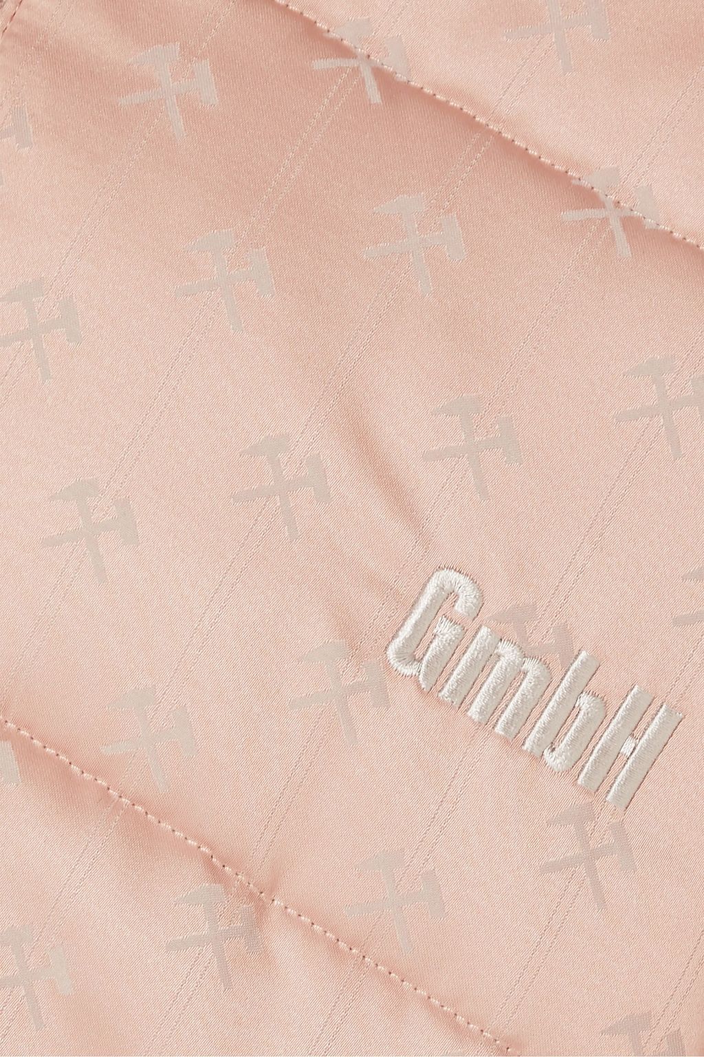 GMBH Debs oversized padded wool-blend jacquard jacket