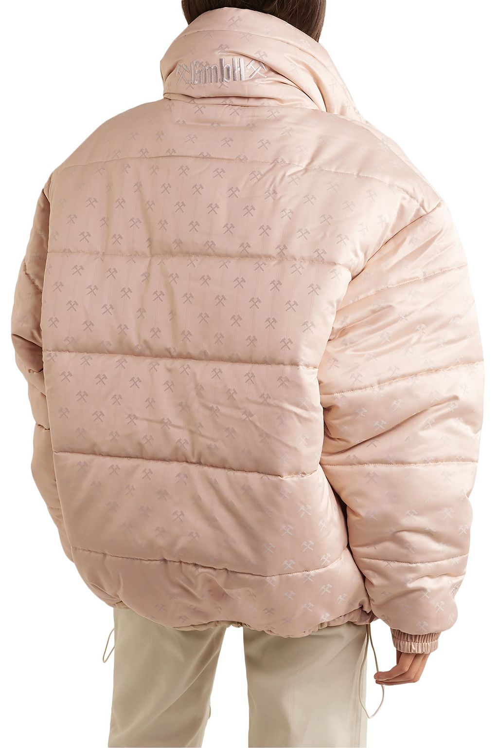 GMBH Debs oversized padded wool-blend jacquard jacket