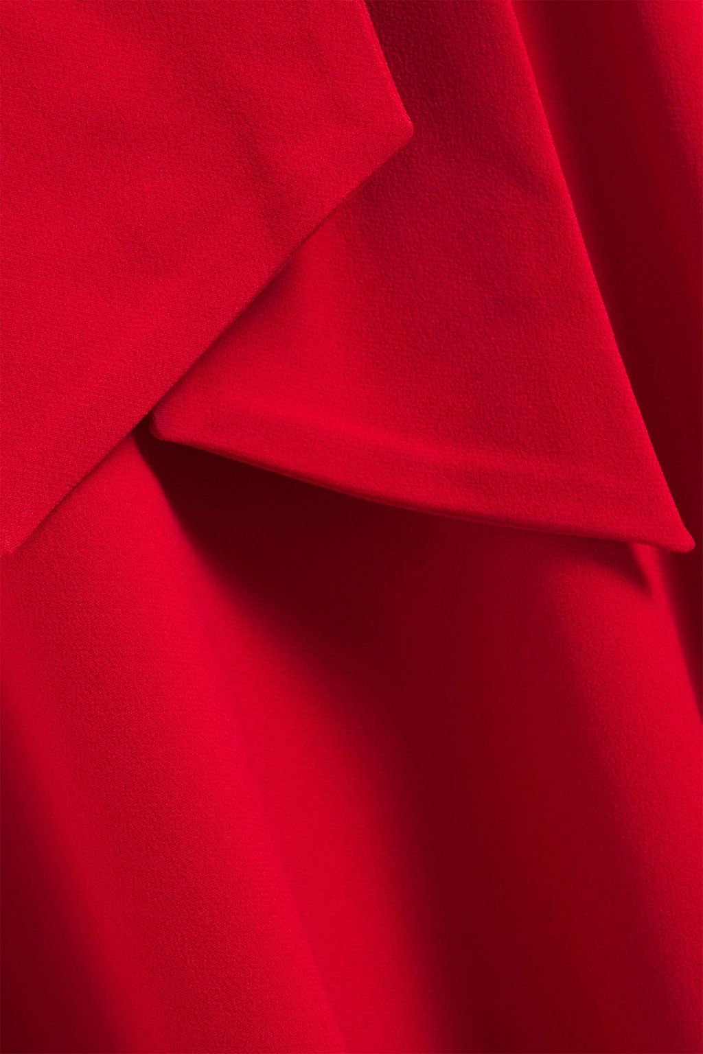 ELIE SAAB Open-back bow-detailed crepe gown