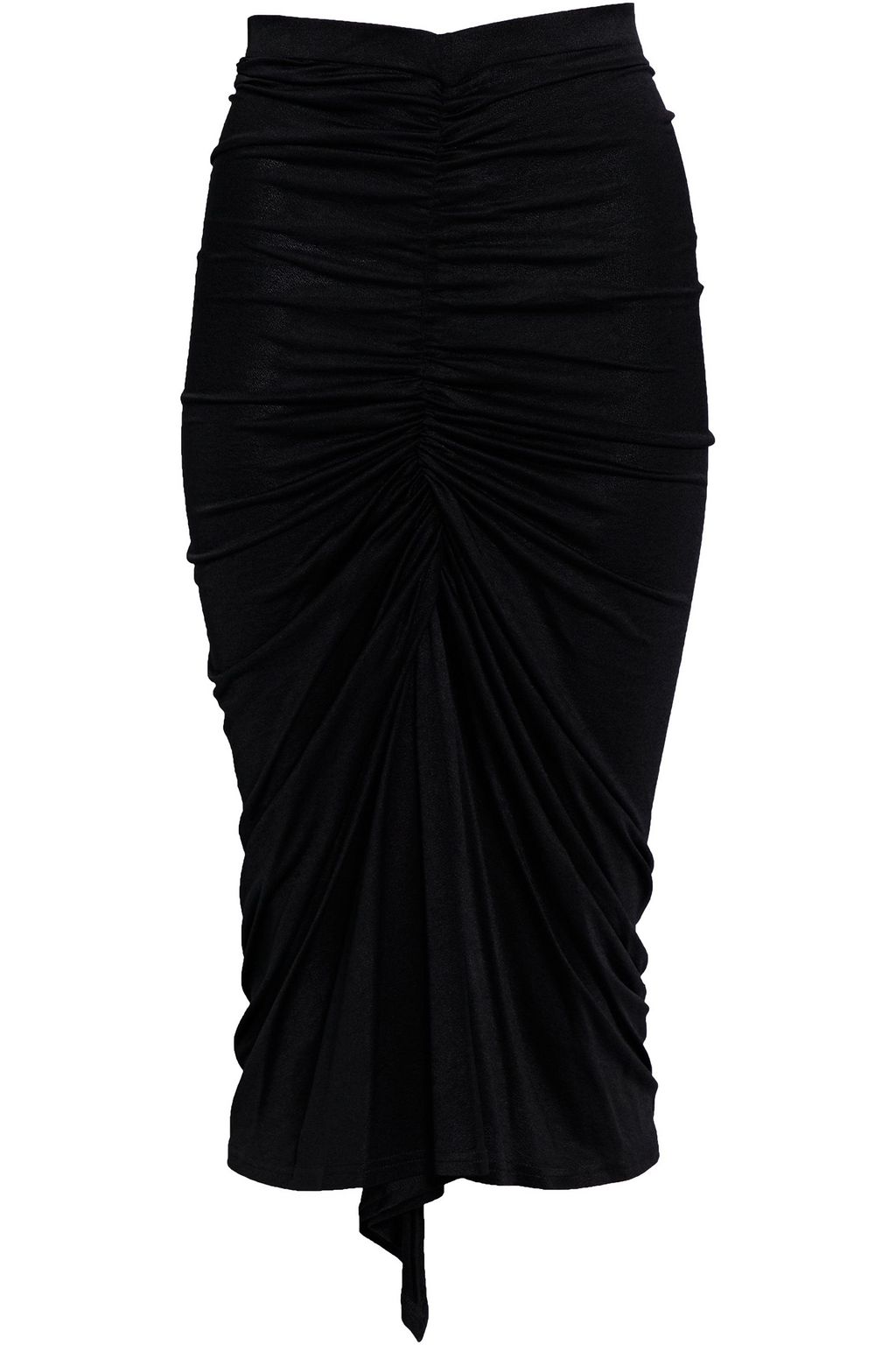 ruched jersey pencil skirt