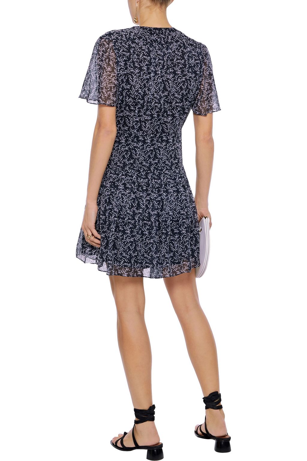 EQUIPMENT Lisle pleated floral-print silk-chiffon mini dress