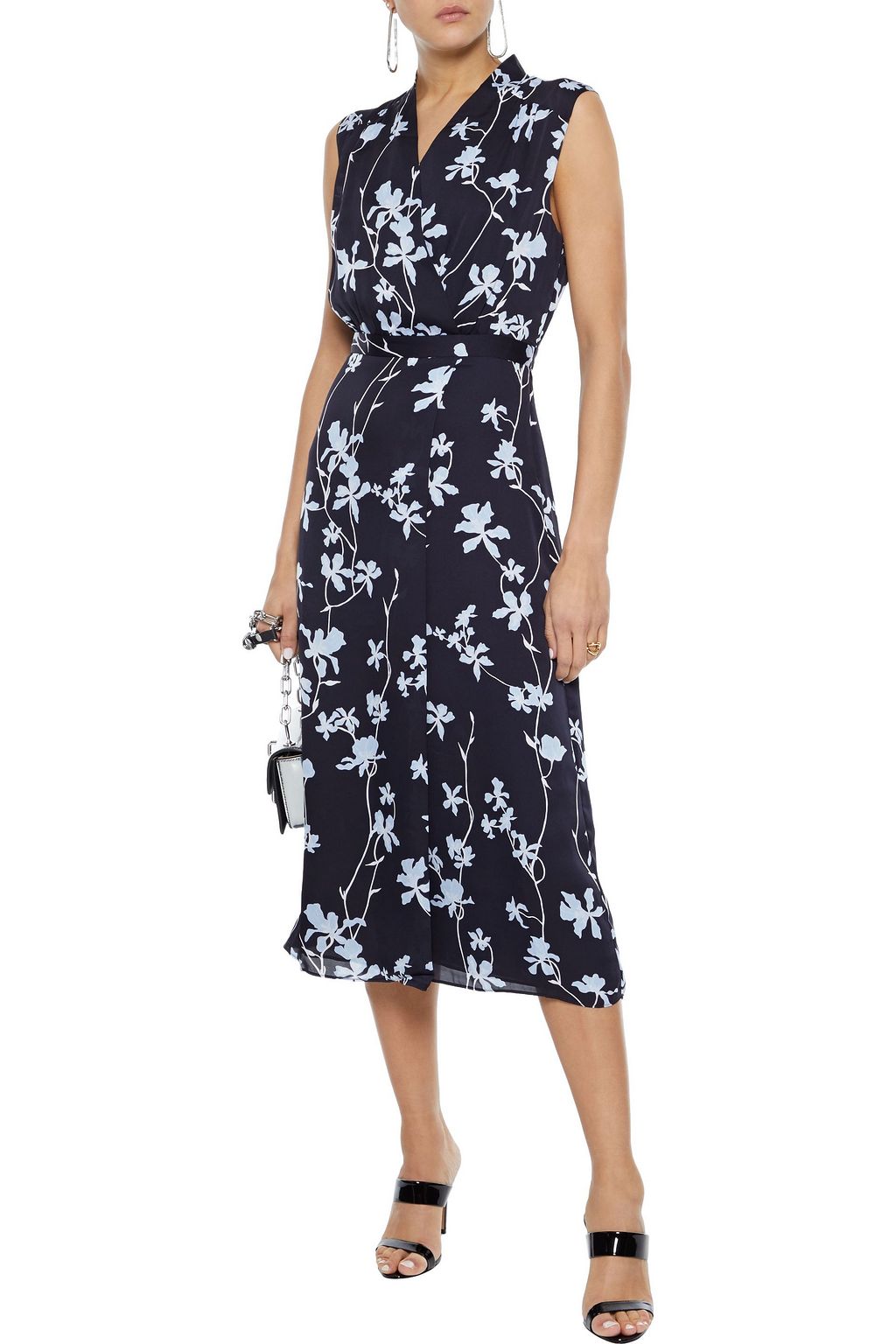 EQUIPMENT Femma wrap-effect floral-print chiffon midi dress