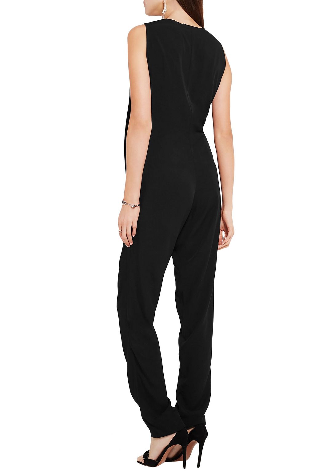 IRO + Anja Rubik Tanama draped woven jumpsuit