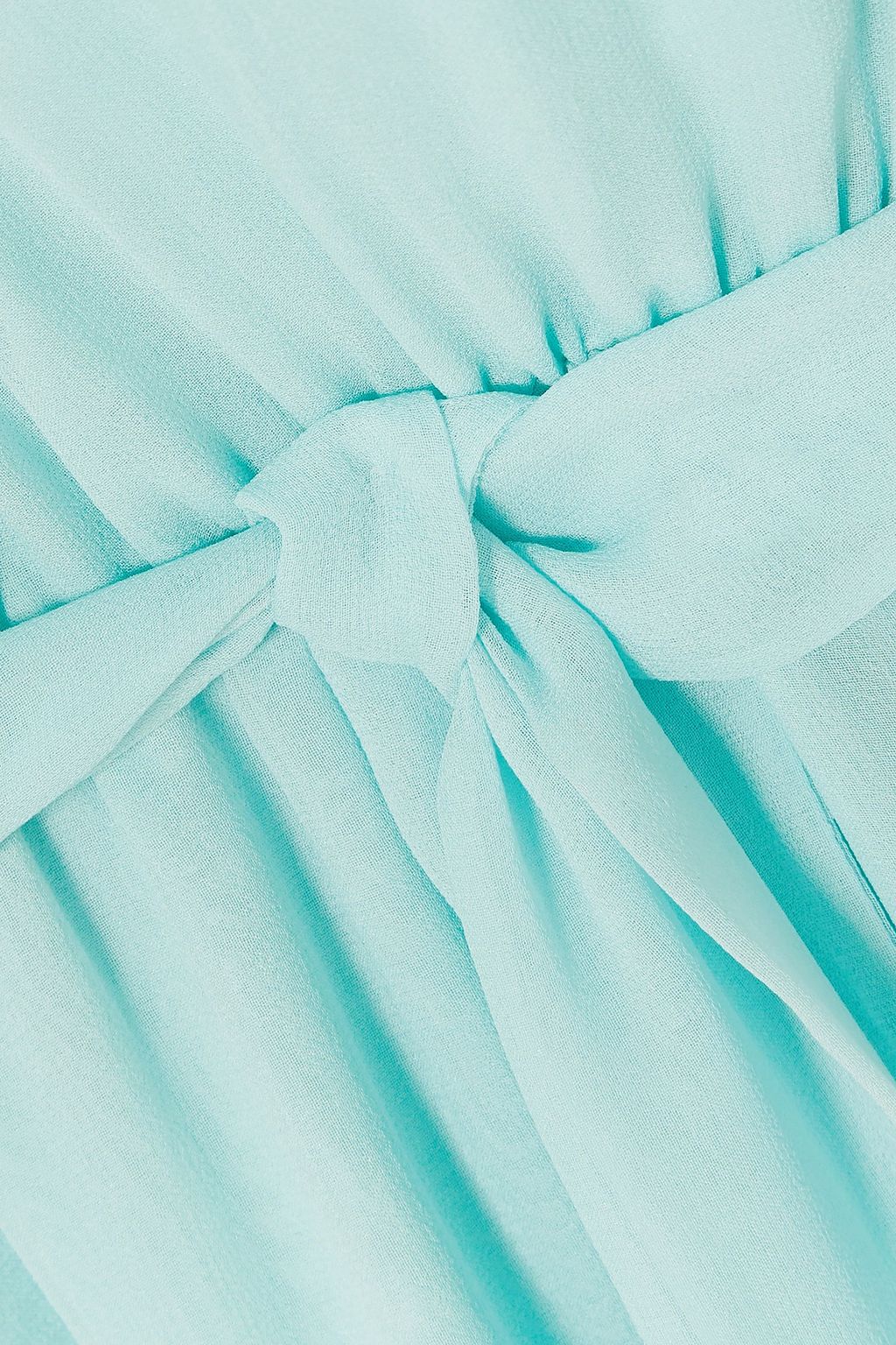 AROSSGIRL X SOLER Amanda belted silk-georgette midi dress