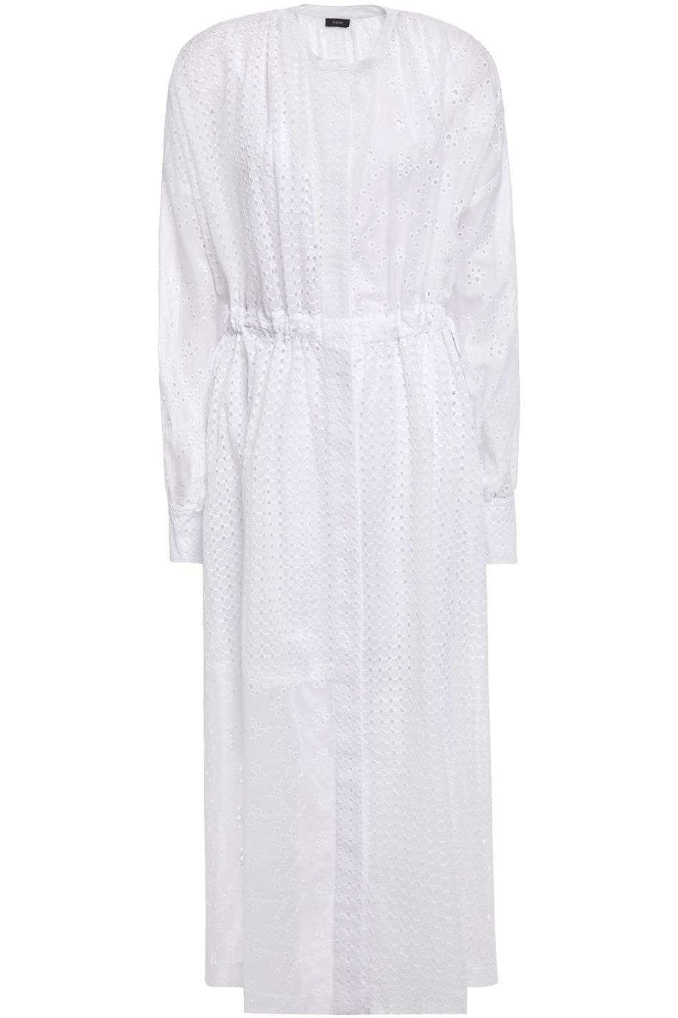 white broderie shirt dress