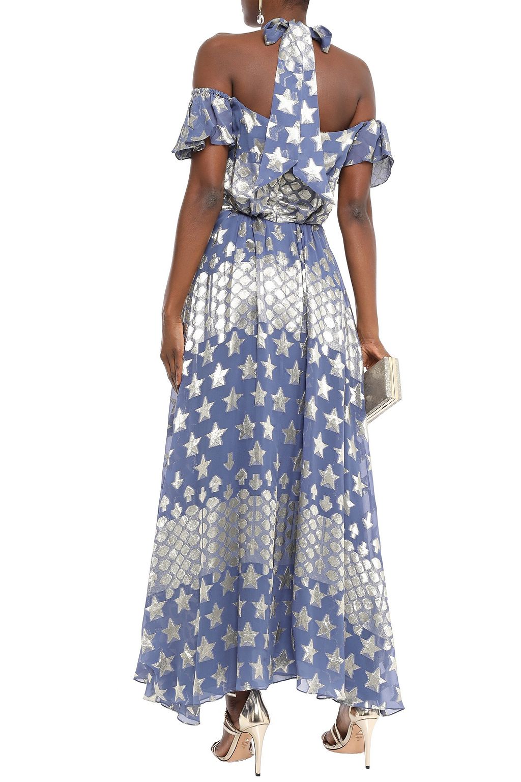 jacquard maxi dress