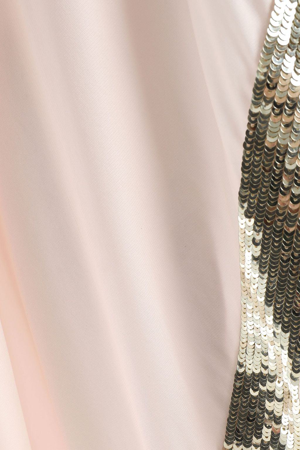 TEMPERLEY LONDON Sycamore asymmetric sequin-trimmed twill top