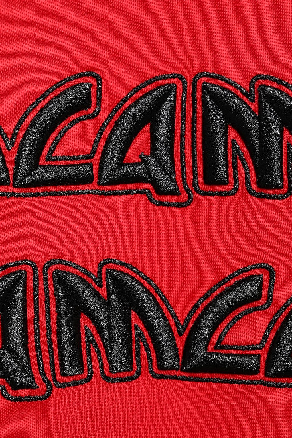 MCQ ALEXANDER MCQUEEN Embroidered cotton-jersey mini dress