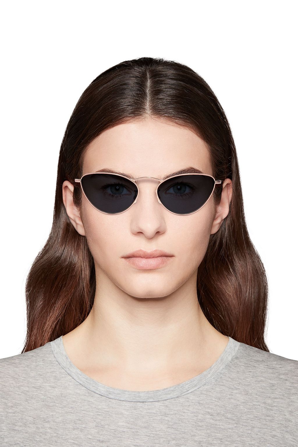OLIVER PEOPLES Lelaina cat-eye gold-tone sunglasses