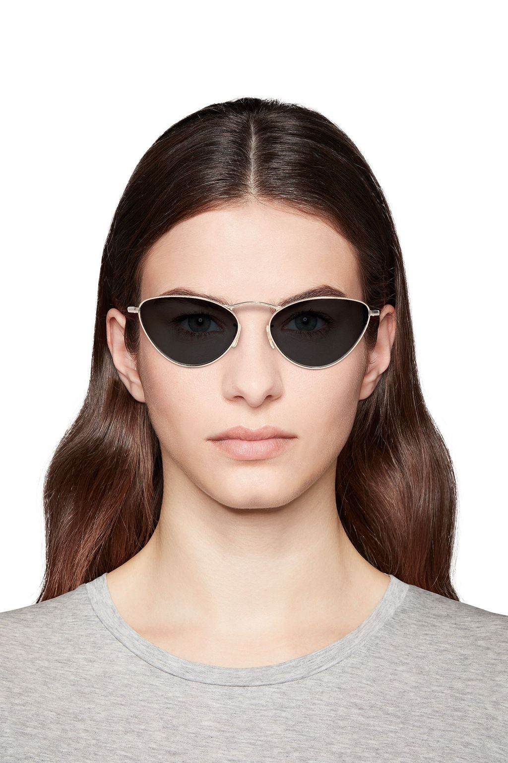 OLIVER PEOPLES Lelaina cat-eye gold-tone sunglasses