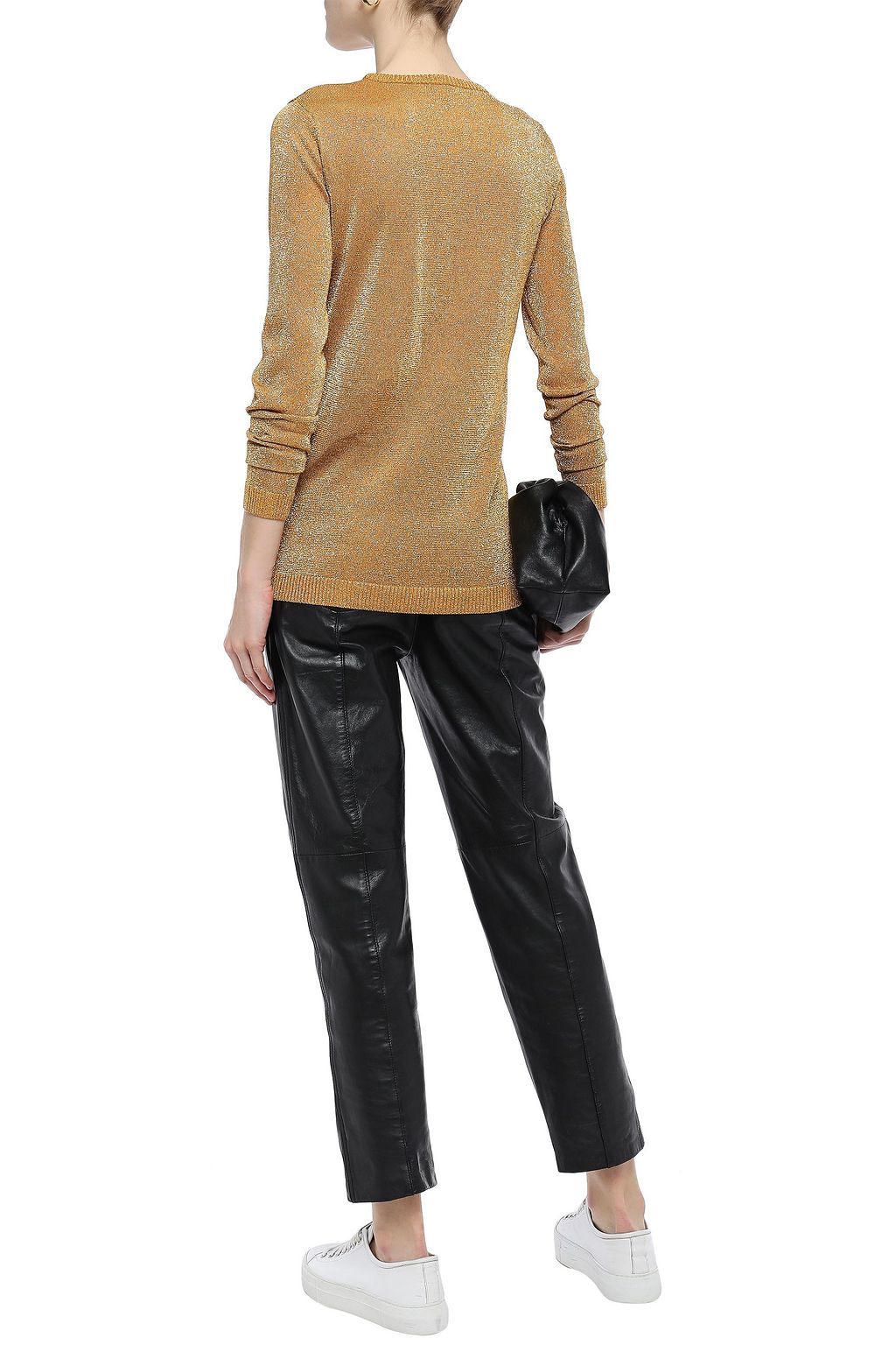 BELLA FREUD Embroidered metallic knitted sweater