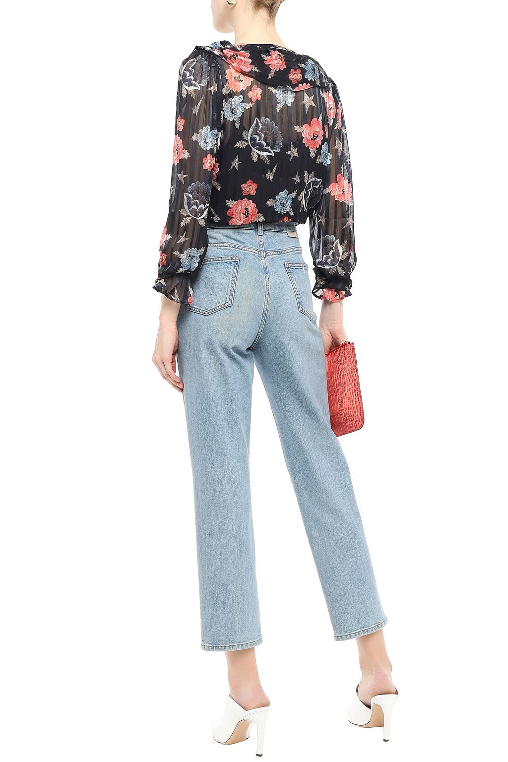 LILY AND LIONEL Printed chiffon blouse