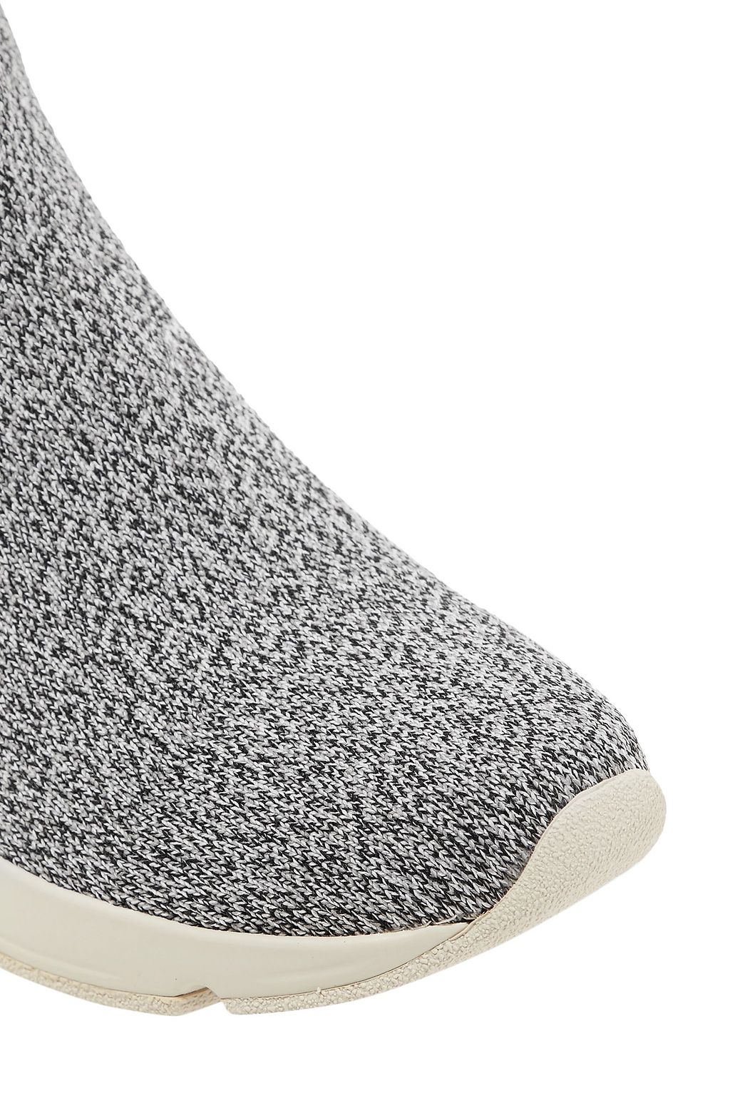 VINCE. Tyra marled stretch-knit high-top sneakers