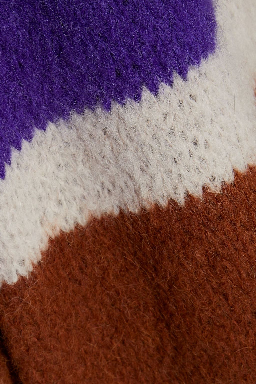 ANTIK BATIK Gina belted color-block alpaca-blend cardigan