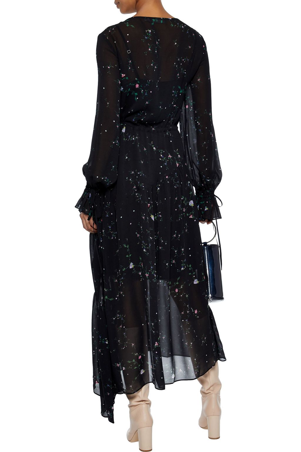 PREEN LINE Floral-print georgette maxi dress