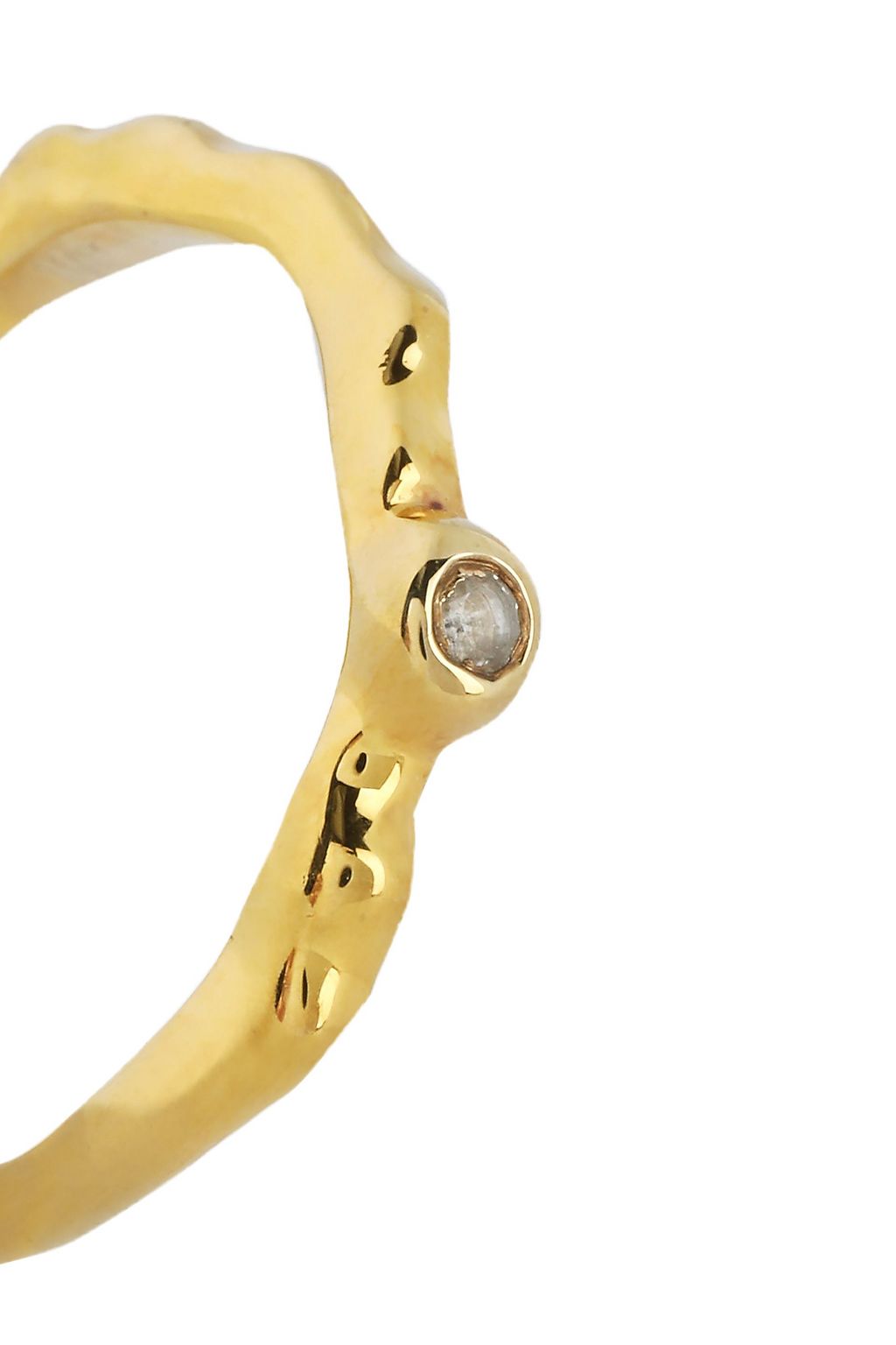 MONICA VINADER Siren 18-karat gold vermeil topaz ring