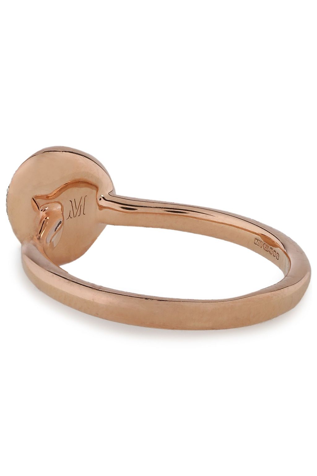 MONICA VINADER 18-karat rose gold-plated diamond ring