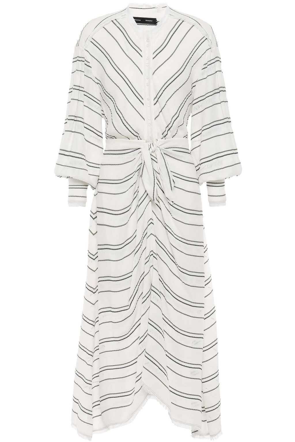 distressed midi dress