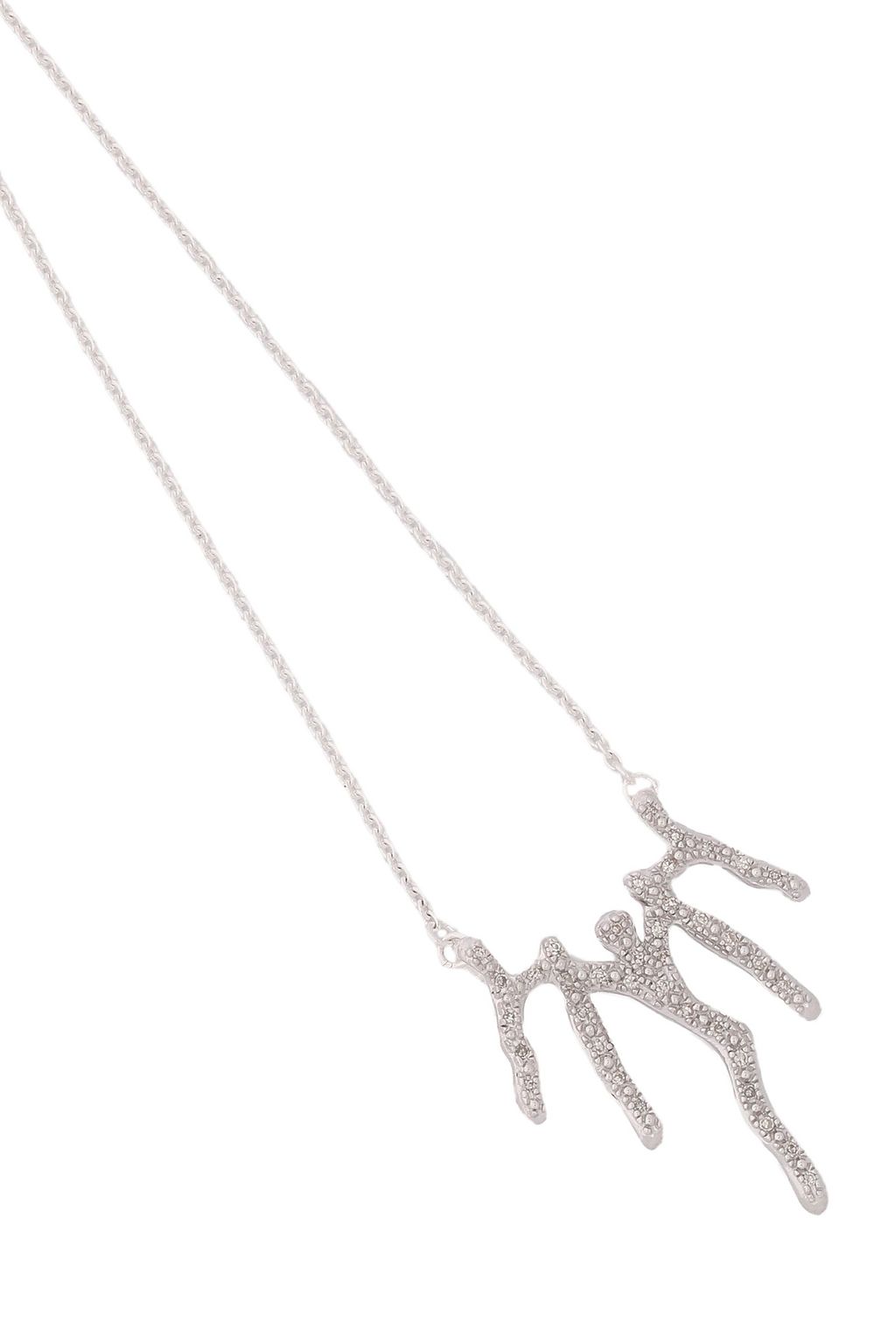 MONICA VINADER Sterling silver diamond necklace