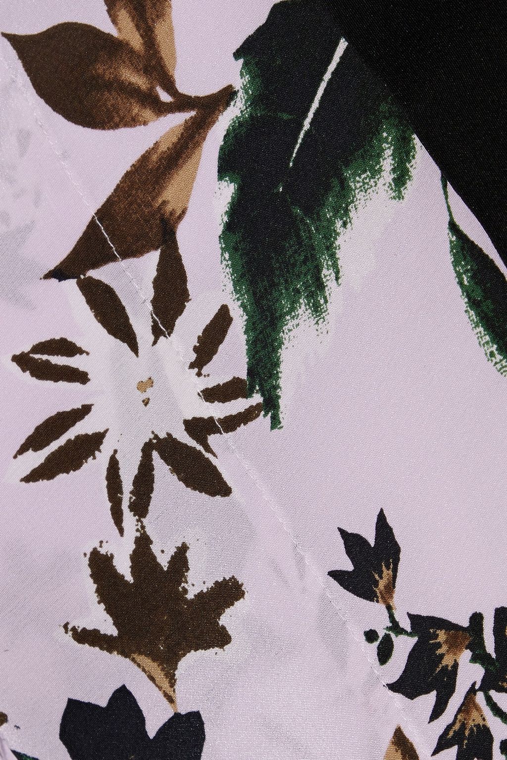 DIANE VON FURSTENBERG Hatsu layered printed silk crepe de chine mini dress