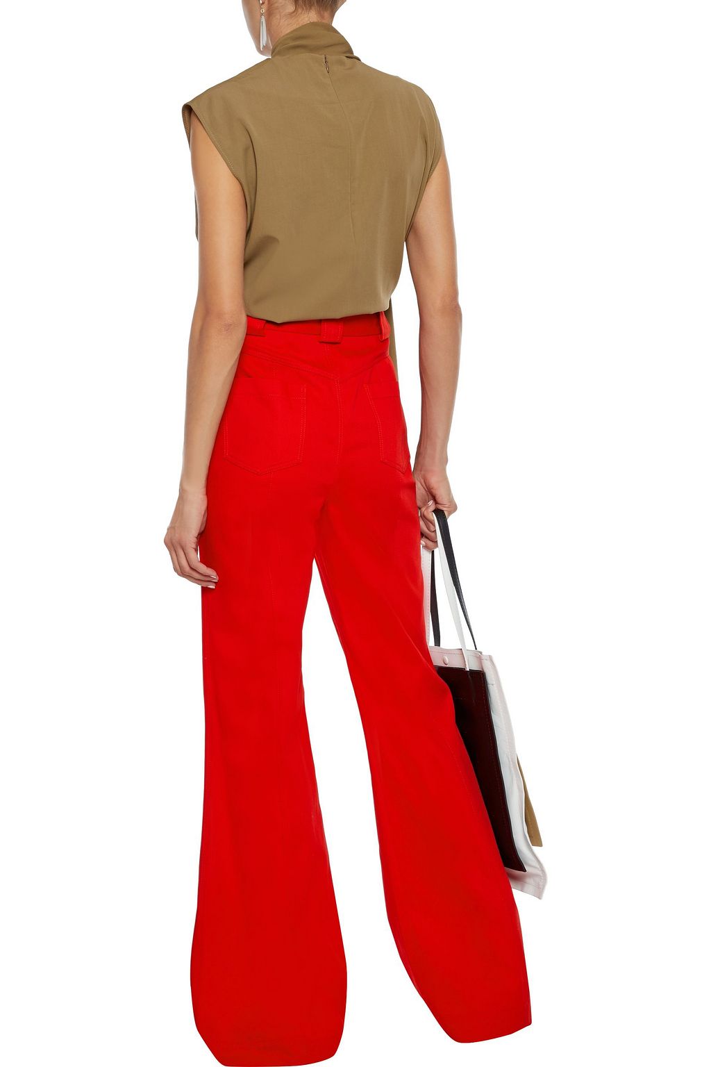 PROENZA SCHOULER Cotton-twill flared pants