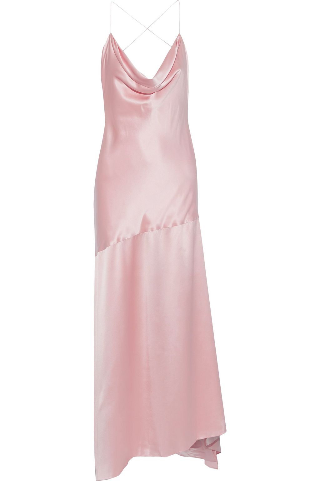 michael lo sordo silk satin gown