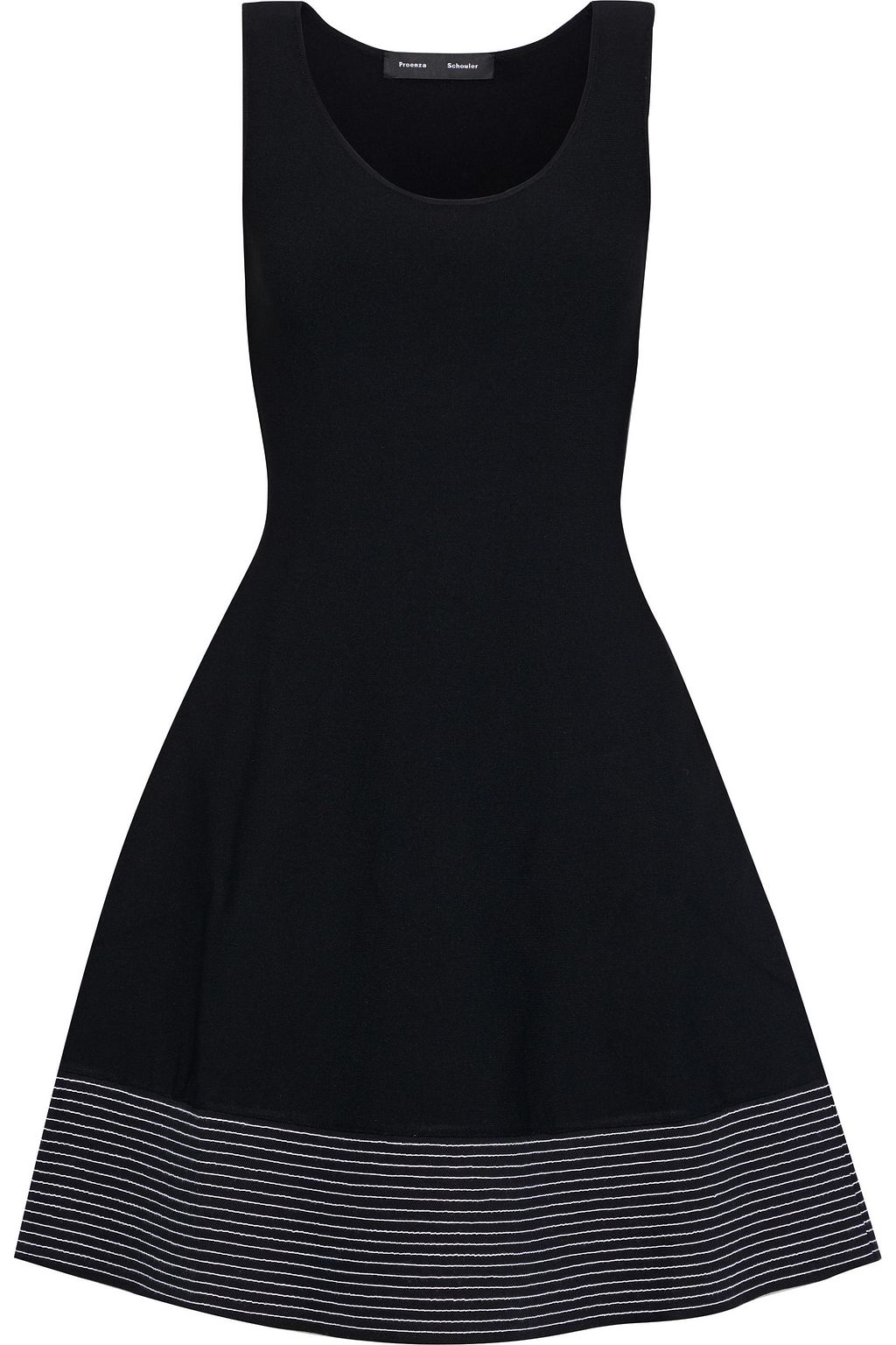 black ponte dress