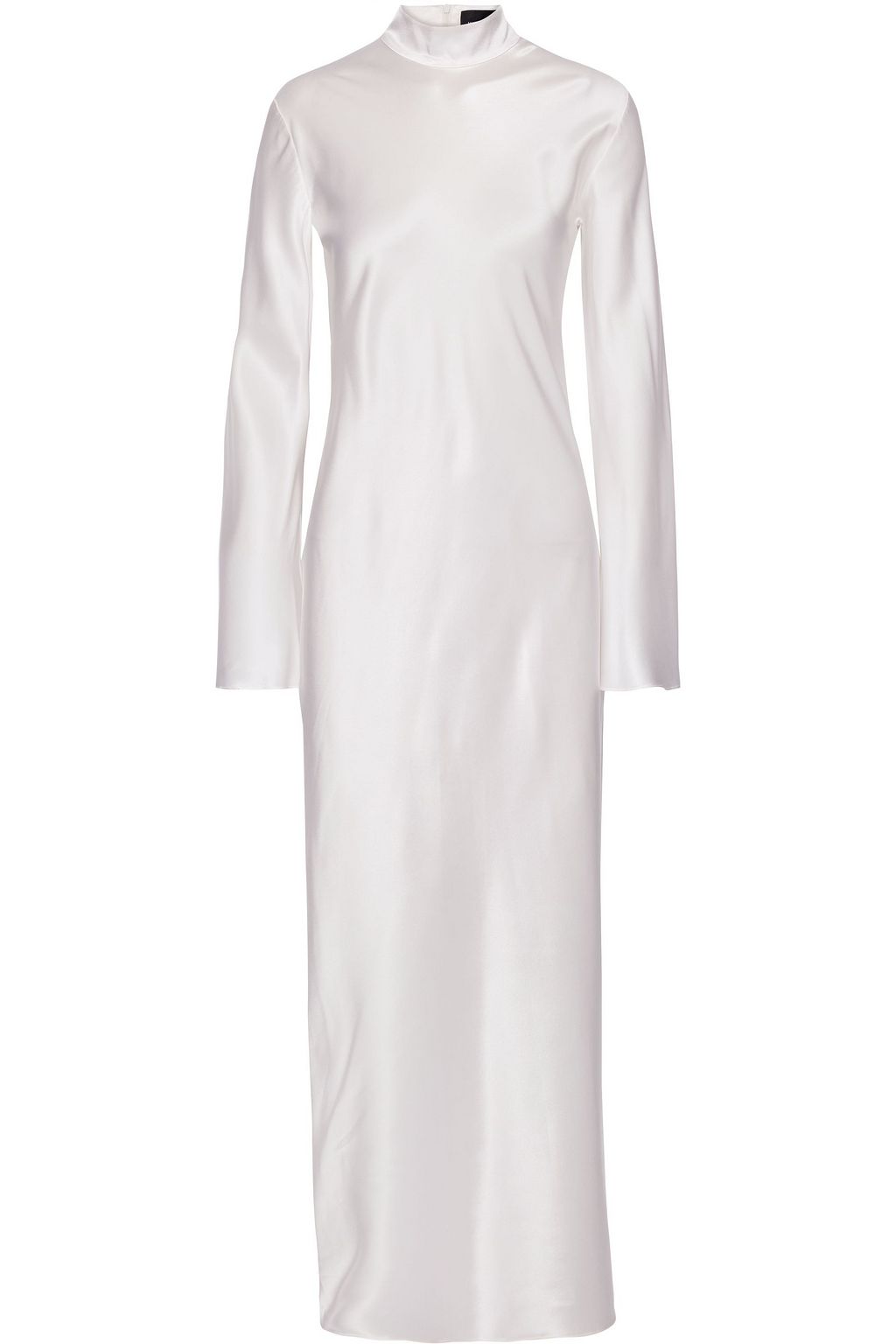 white turtleneck maxi dress
