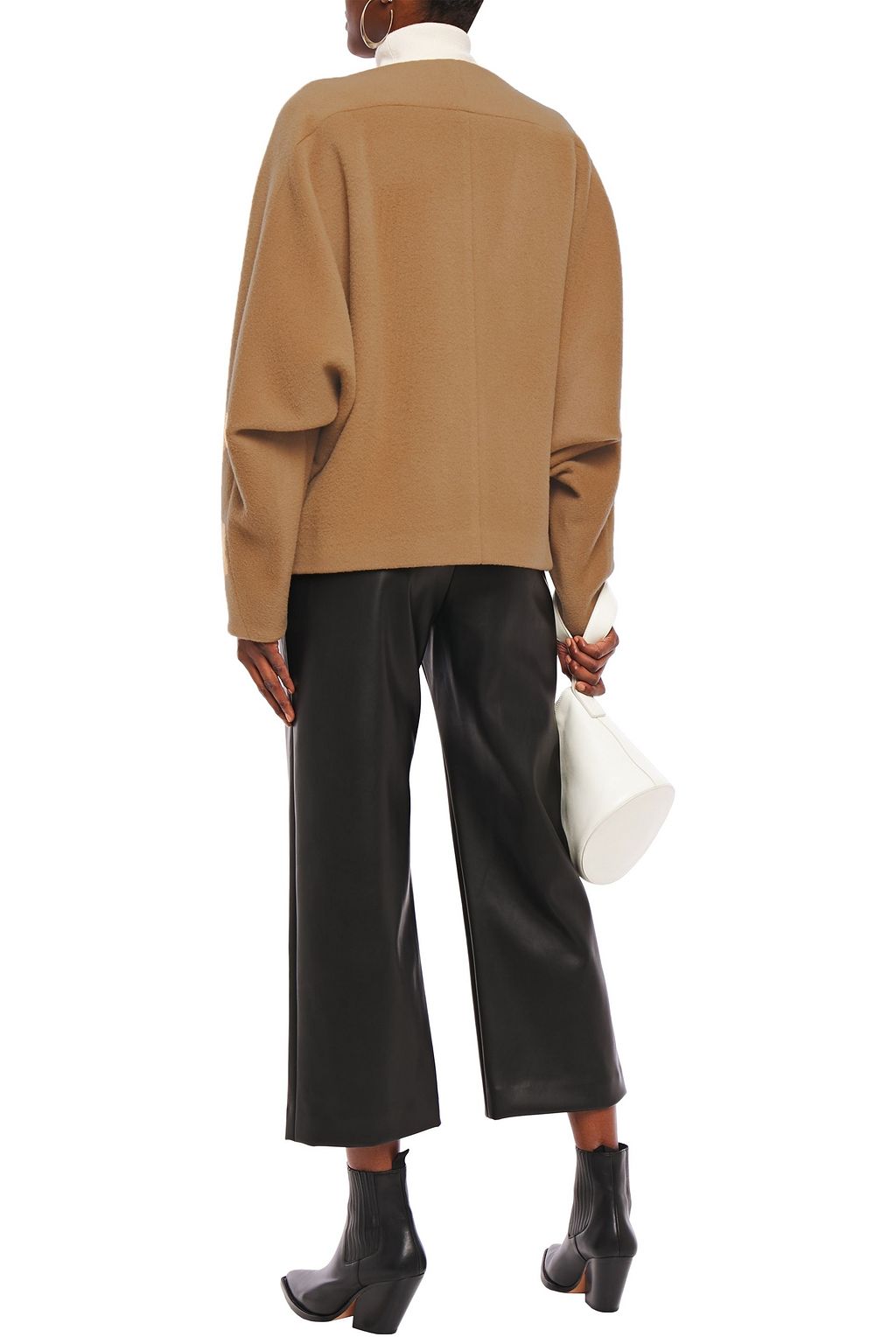 CHALAYAN Oversized brushed wool and cashmere-blend coat