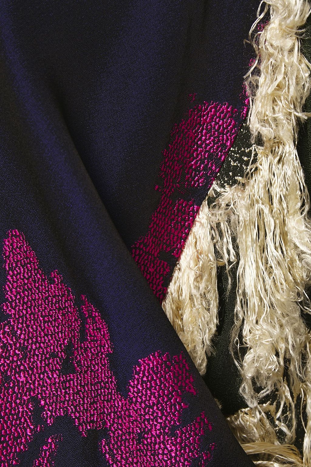 3.1 PHILLIP LIM Paneled fil coupé crepe and floral-jacquard top
