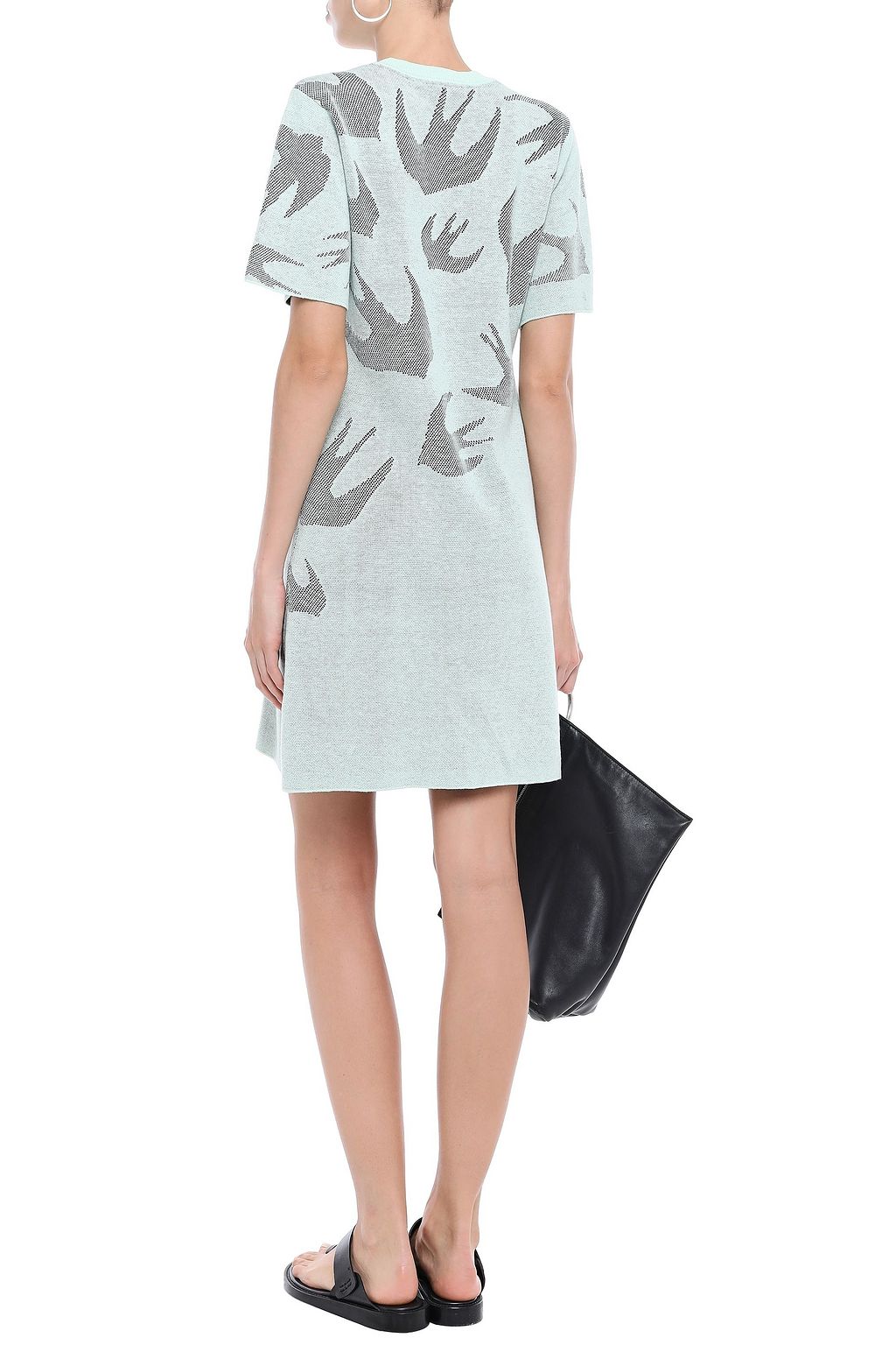 MCQ ALEXANDER MCQUEEN Jacquard-knit cotton mini dress