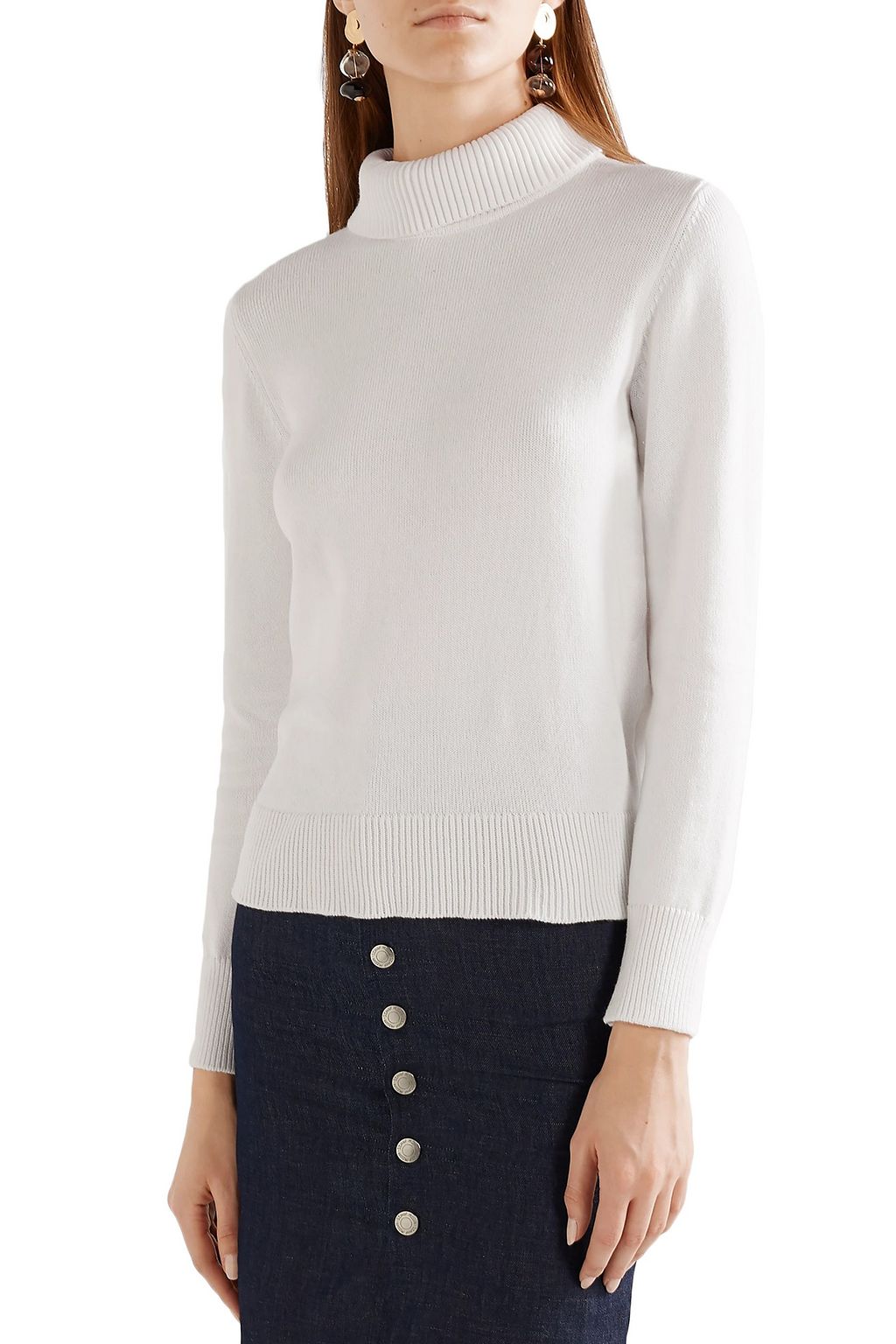 SIMON MILLER Doria cotton-blend turtleneck sweater