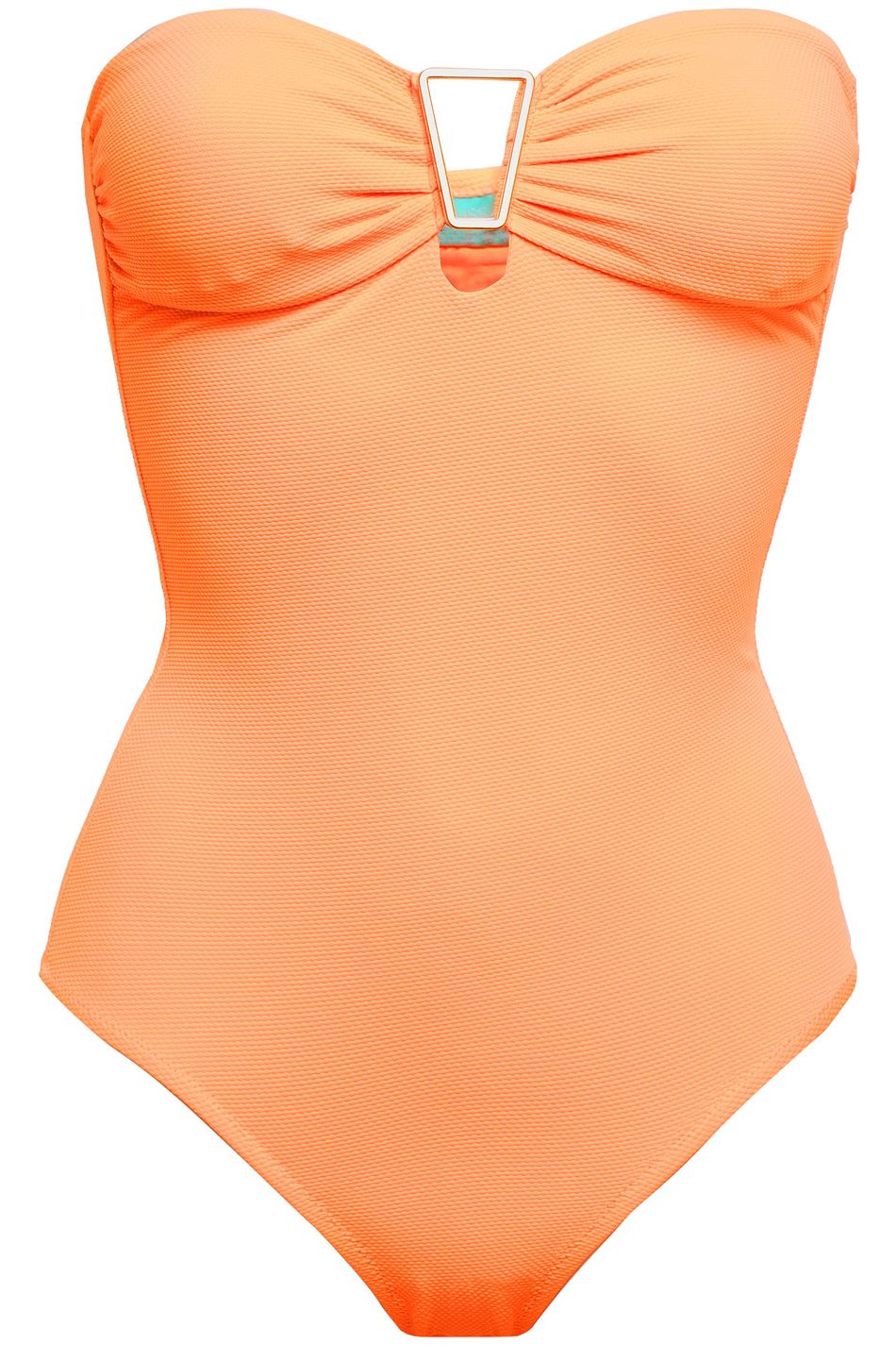 bright orange swimsuit