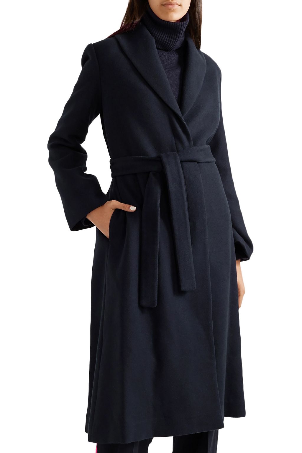 THE ROW Dranner belted cotton and wool-blend coat