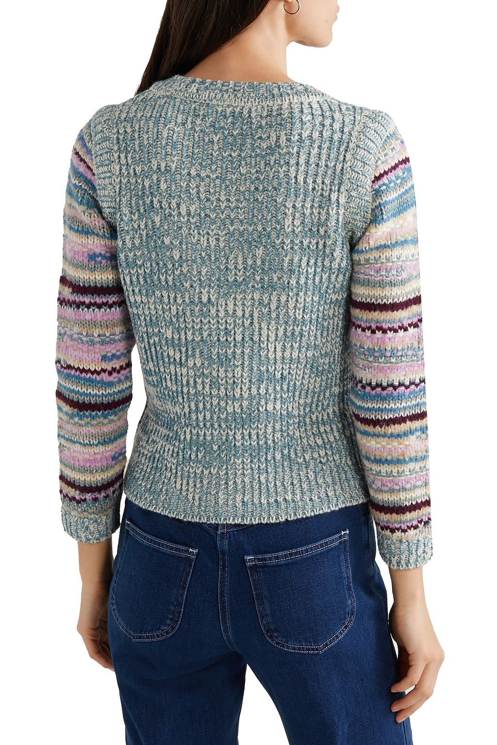 SEE BY CHLOÉ Metallic intarsia-knit sweater