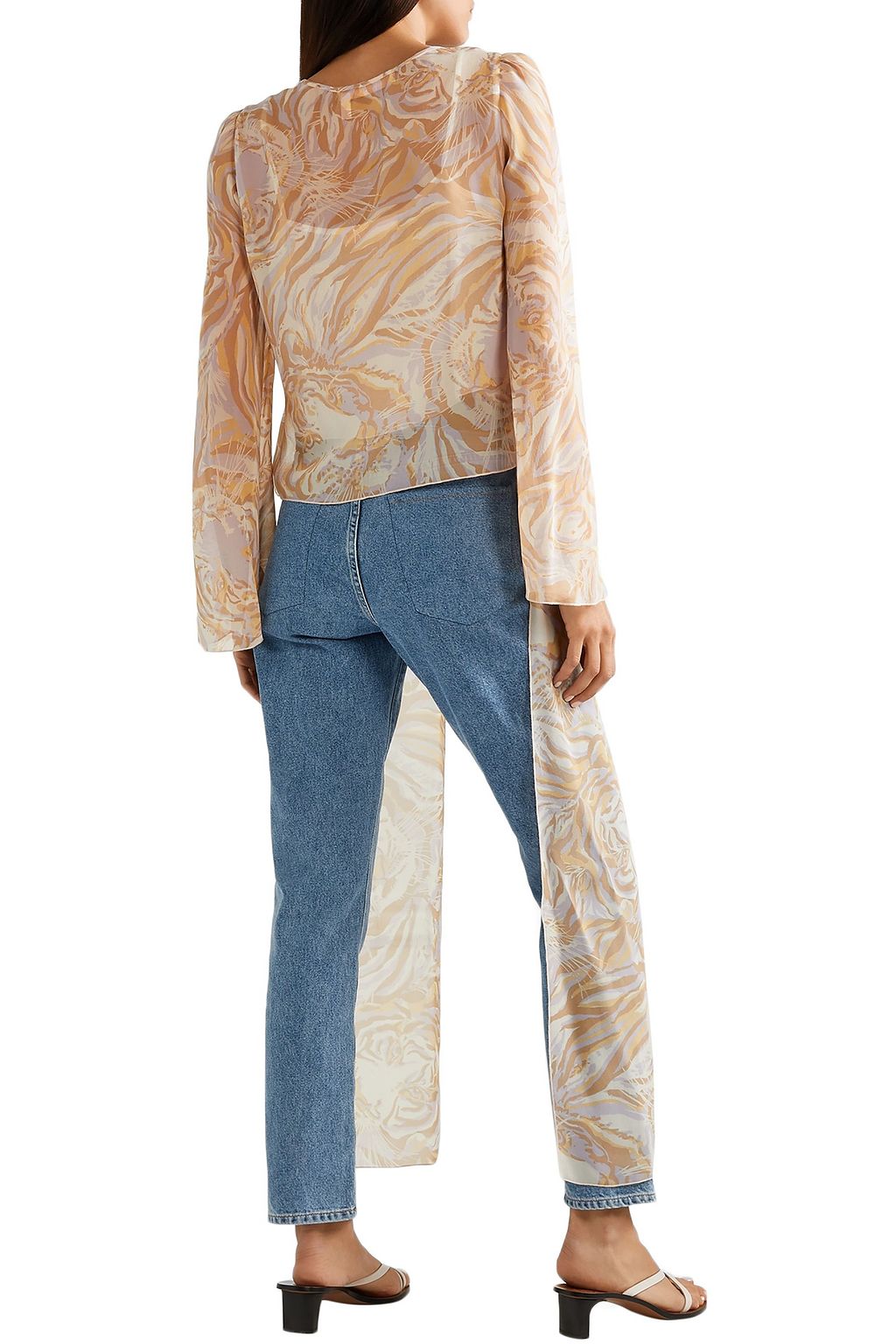 SEE BY CHLOÉ Tiger-print silk-georgette  blouse