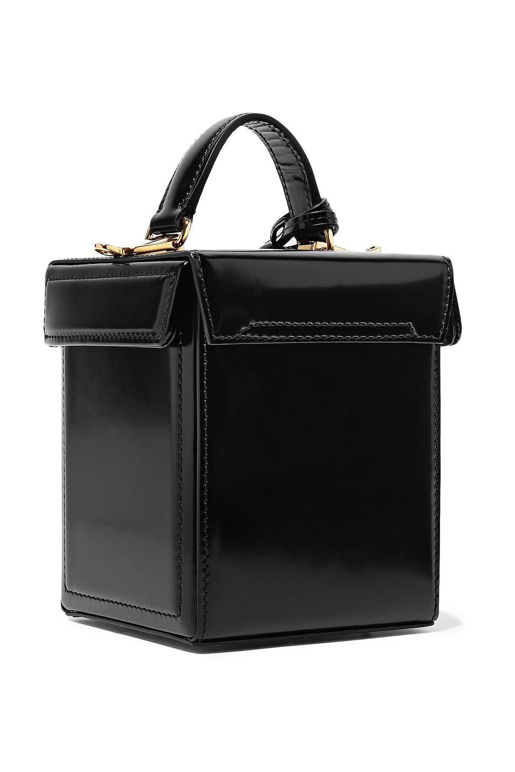 MARK CROSS Grace small glossed-leather shoulder bag