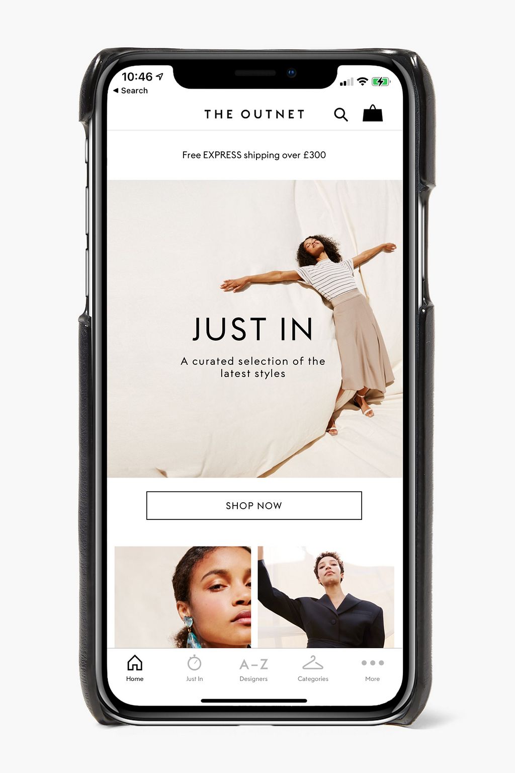 CHLOÉ Vick iPhone X und XS Hülle aus Leder mit Logoprägung