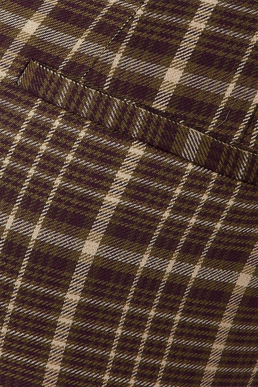 ADAM LIPPES Checked woven kick-flare pants