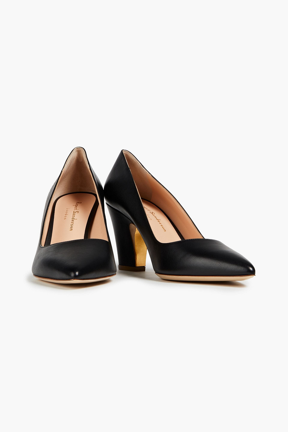 Rupert Sanderson Pierrot Leather Pumps In Black