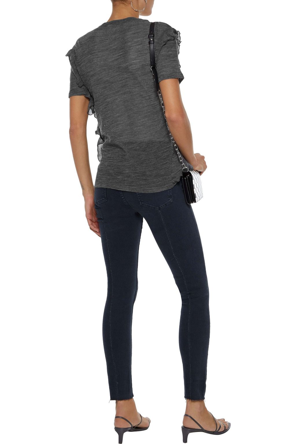 IRO Surfer frayed mid-rise skinny jeans