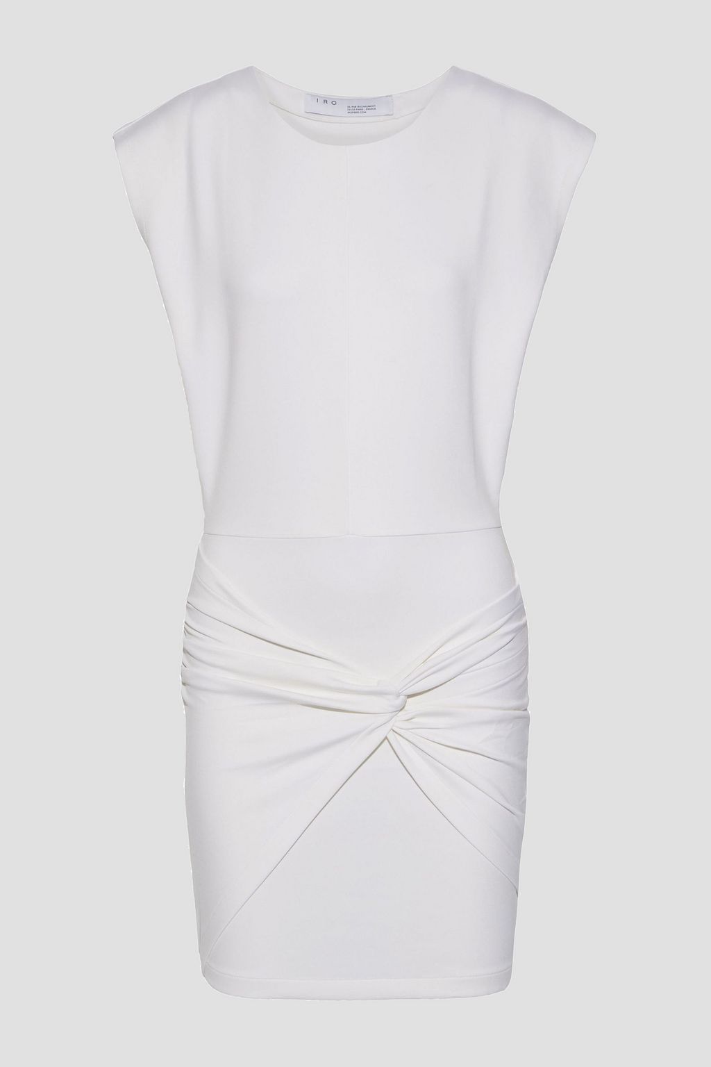 White Pearls twist-front jersey mini dress | IRO | THE OUTNET