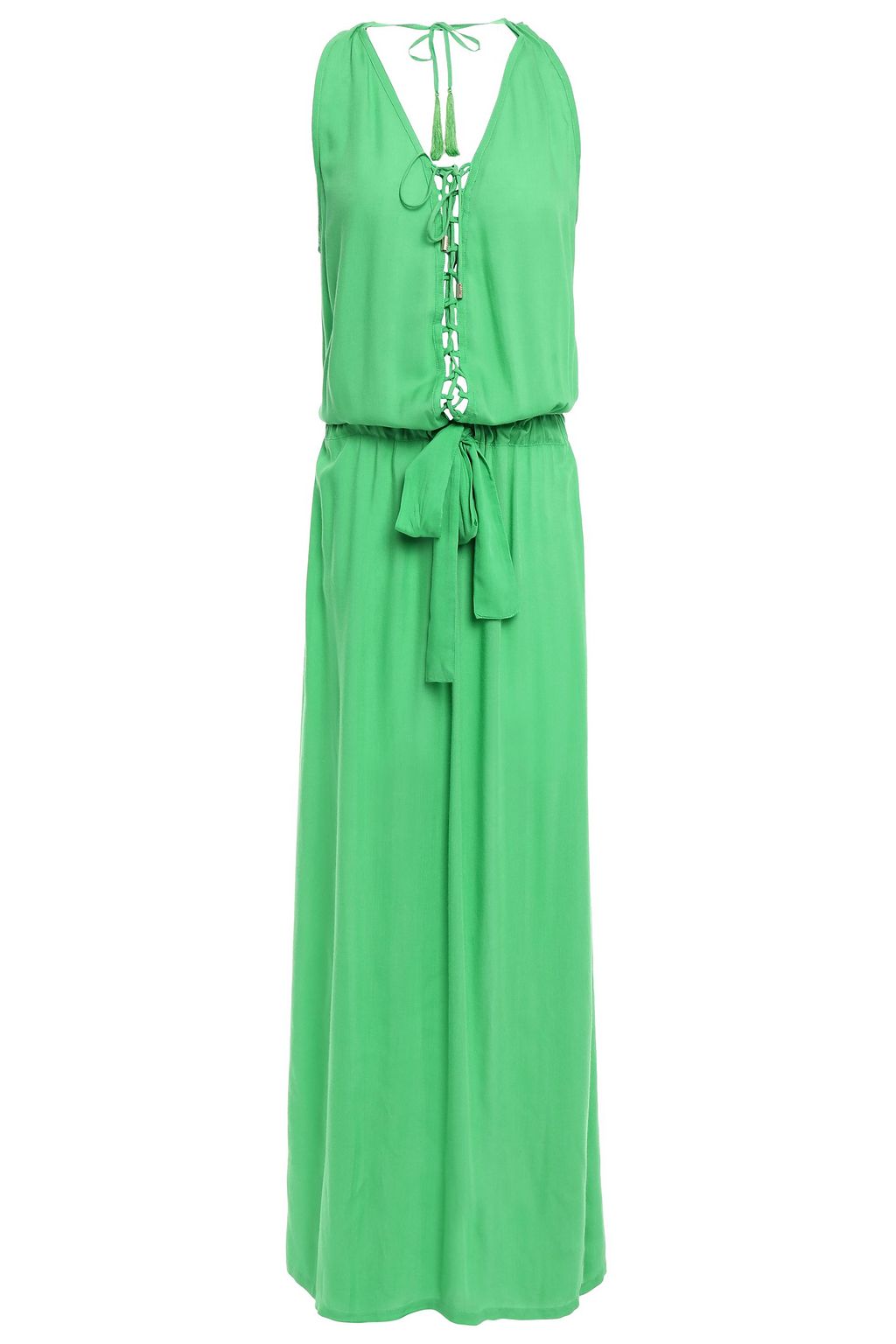 lace green maxi dress