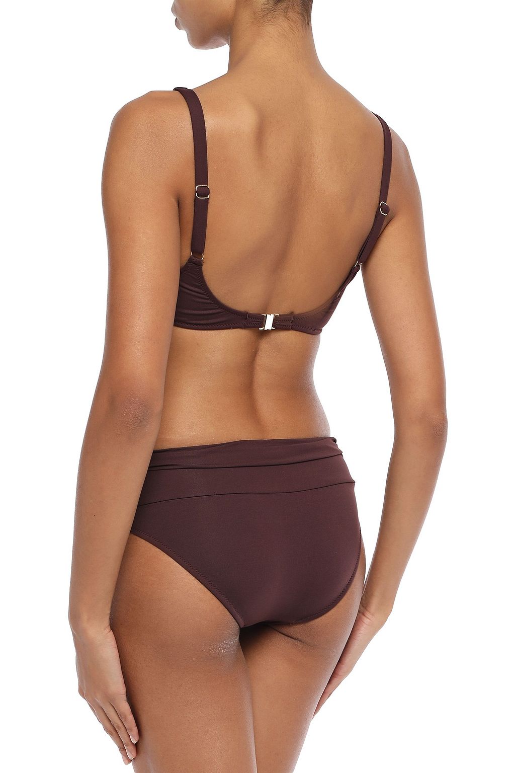 MELISSA ODABASH Bel Air embellished ruched underwired bikini top