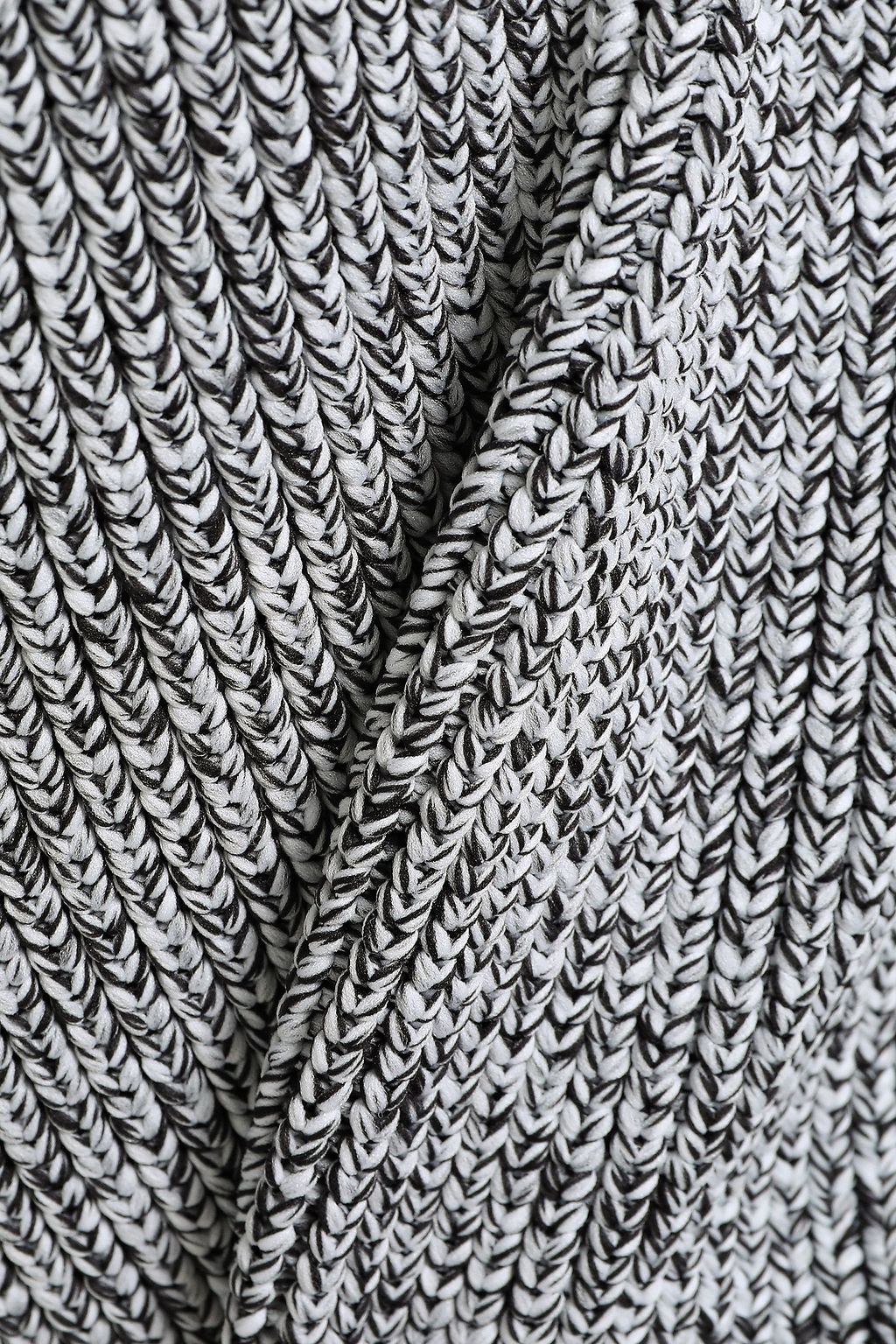 TIBI Marled ribbed-knit mini dress