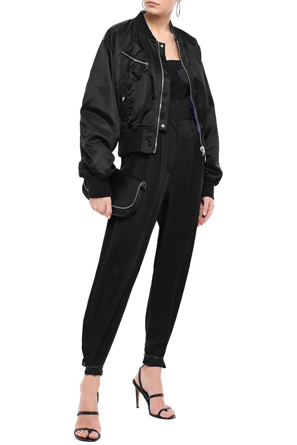 MUGLER Reversible shell bomber jacket